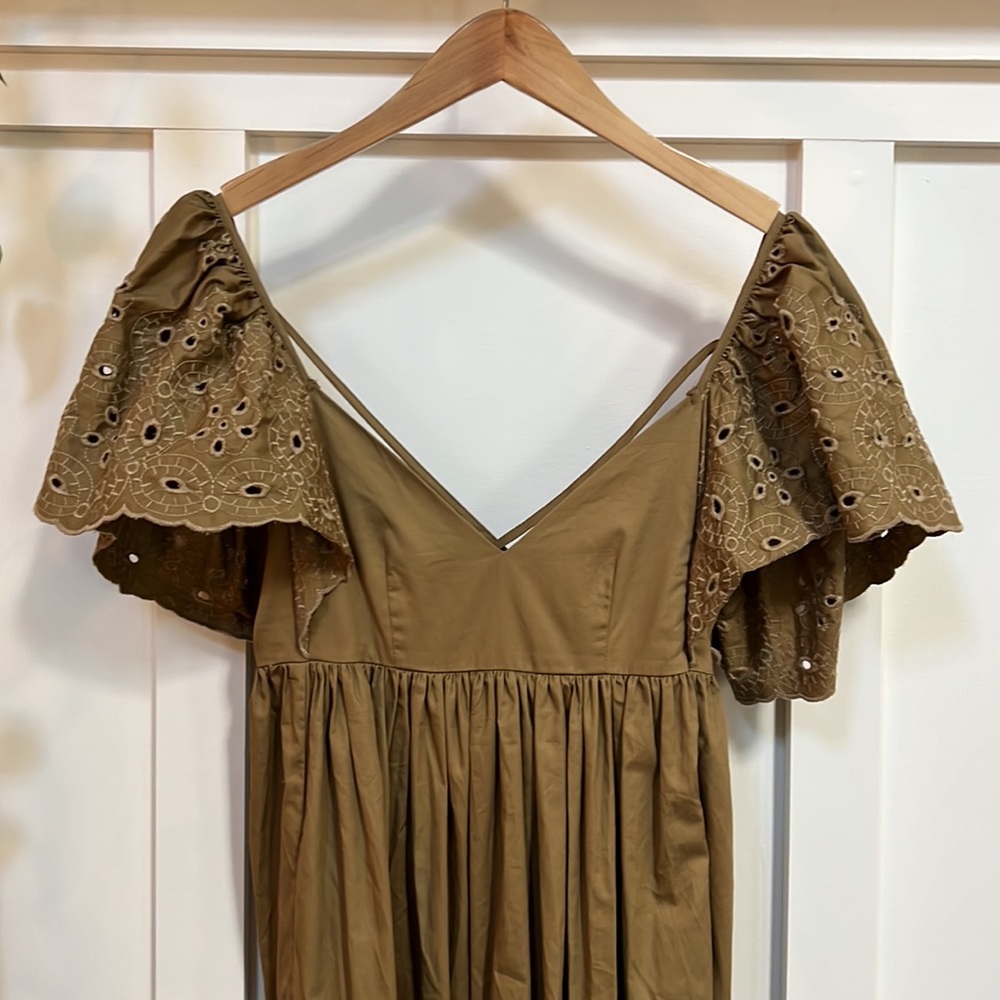 En Saison Barnette Eyelet Maxi Dress Anthropologie